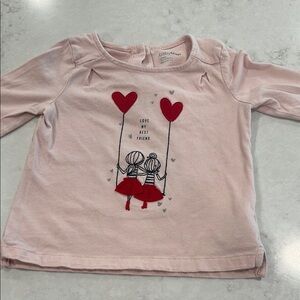 GAP Pink Kids Shirt with Heart Design